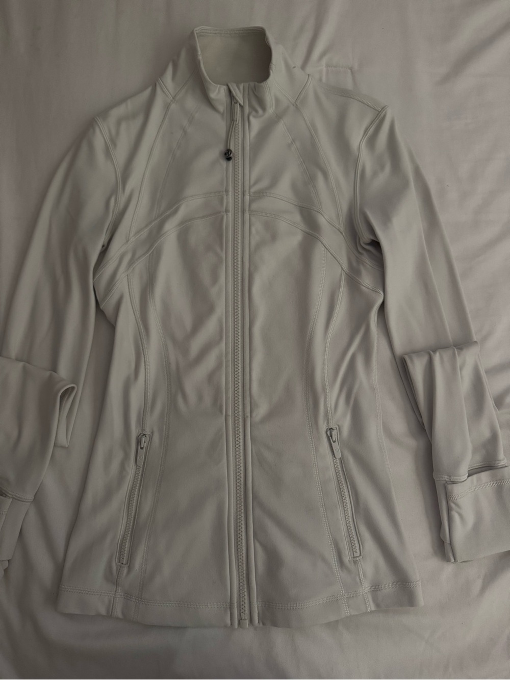 lululemon athletica Light Gray Full-Zip Utility Jacket